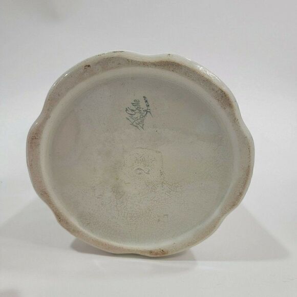 K & G LUNEVILLE FRANCE Floral Decorated Handled Pitcher - Picture 10 of 12